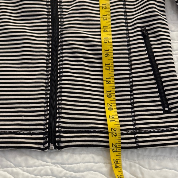 Jones New York Navy and White Striped Utility Jacket - Picture 7 of 7